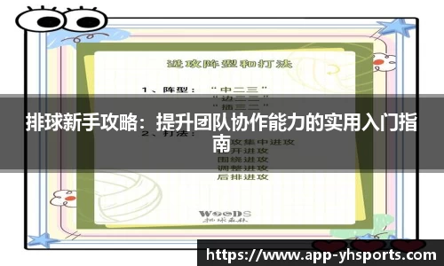 排球新手攻略：提升团队协作能力的实用入门指南